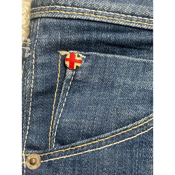 Hudson Womens 28 Flare Y2K 90s Low Rise Jeans Blue Made in USA *tiny flaw - Picture 13 of 15